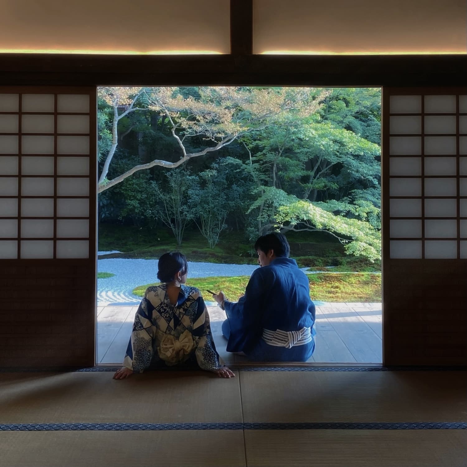 Couple in the temple