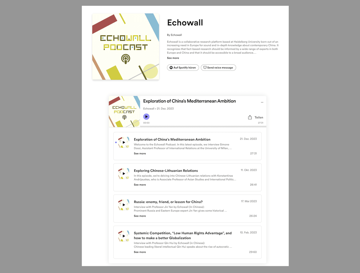 Echowall podcast design